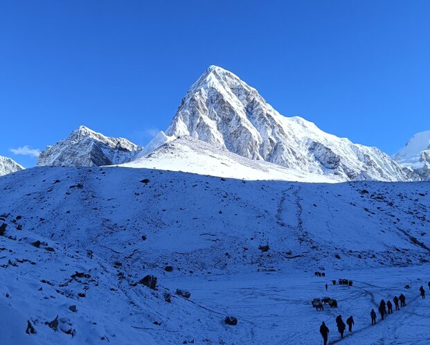Walking from Darkness into the light. Travel Escapes on way to Everest Base Camp