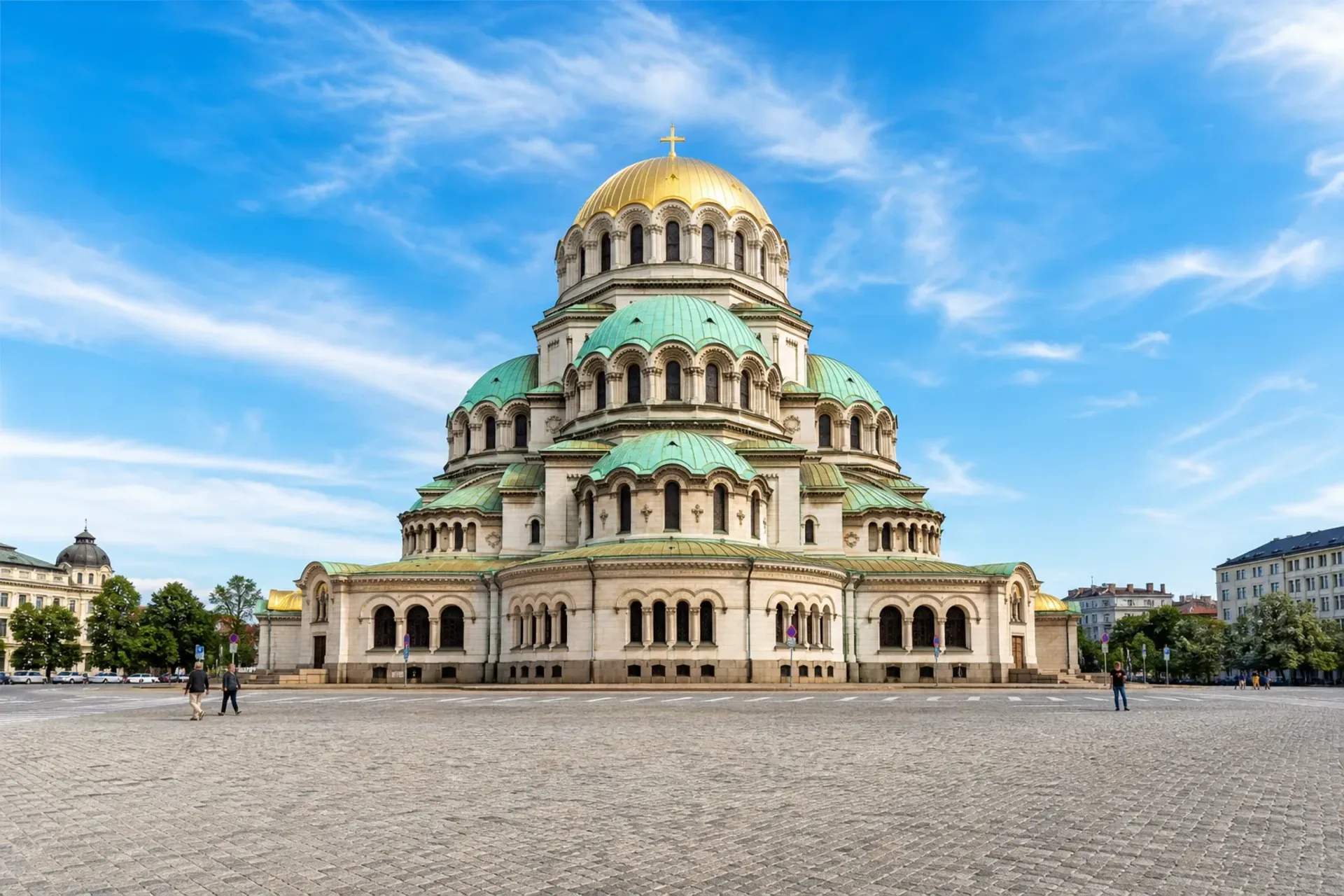 Bulgaria and North Macedonia-The golden domes of the Alexander Nevski Cathedral in Sofia, a key stop on the Bulgaria Macedonia tour.