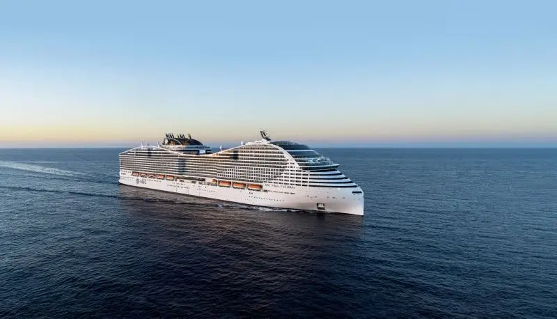 MSC Ocean Cruises ship sailing across ocean waters