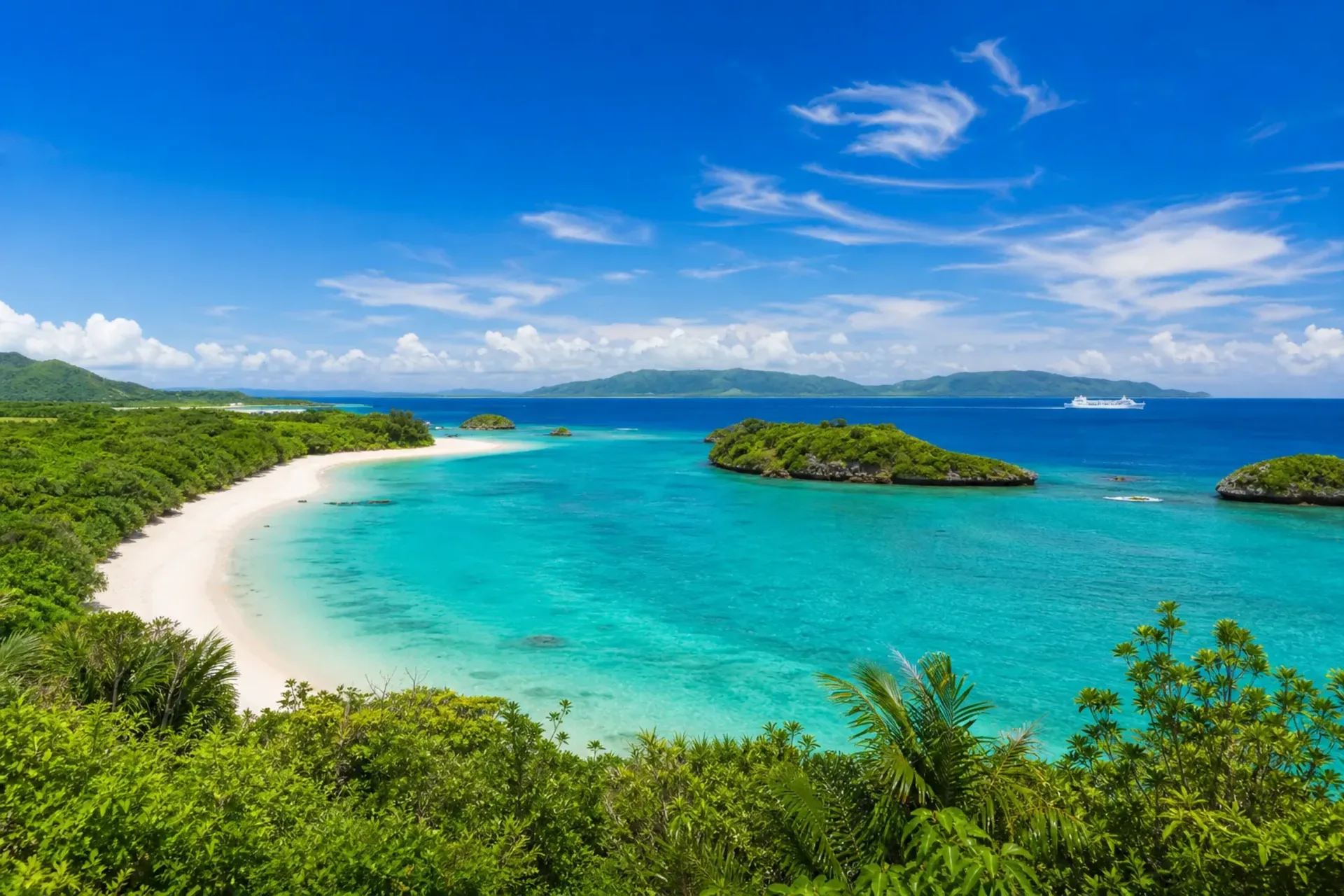 Hong Kong, Japan & China-A beautiful view of the Ishigaki coastline visited during our Hong Kong Japan Shanghai cruise.