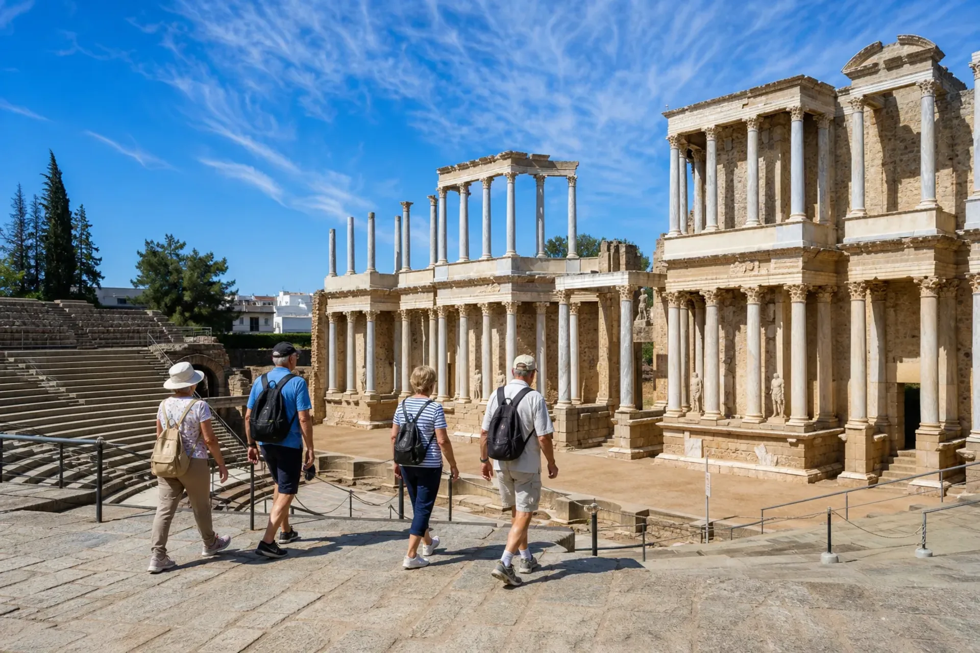 Spain-The ancient Roman Theatre of Mérida visited during our Undiscovered Spain Extremadura tour.