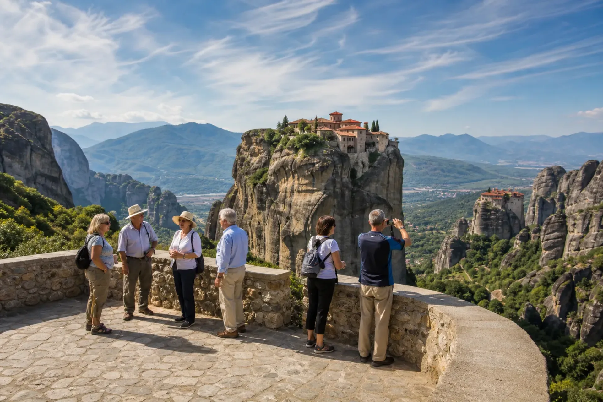 Greece-The majestic monasteries of Meteora visited during our Northern Greece tour.