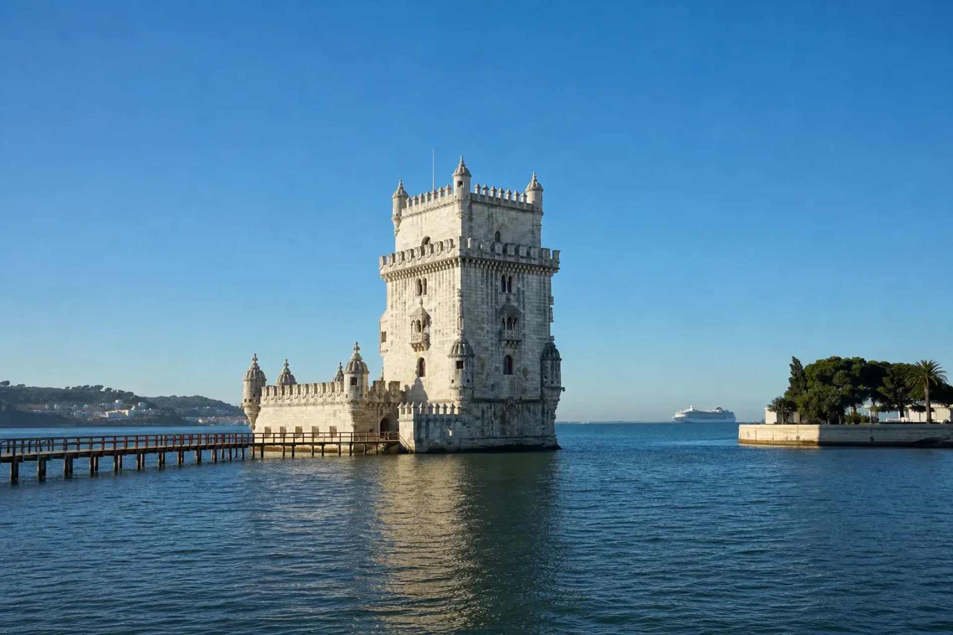 Spain and Portugal-The historic Torre de Belem in Lisbon seen during the Spain Portugal freedom cruise.